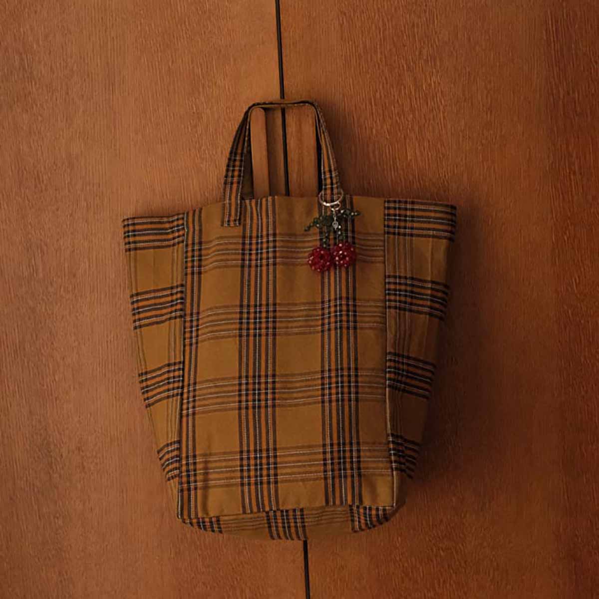 Sac Cabas Élisabeth Tartan - Rose In April