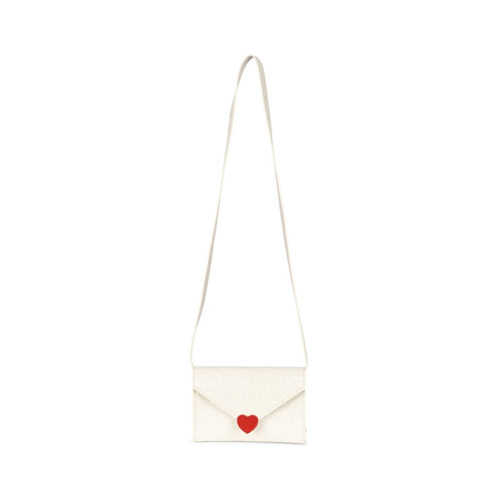 Sac Lettre d'Amour Paillettes Crème - Konges Slojd