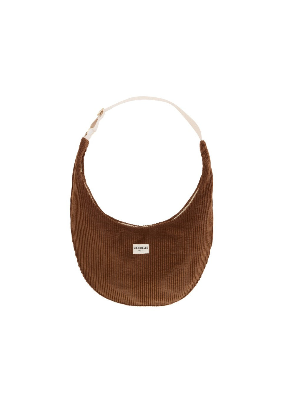 Sac Lune Velours Camel - Gabrielle Paris