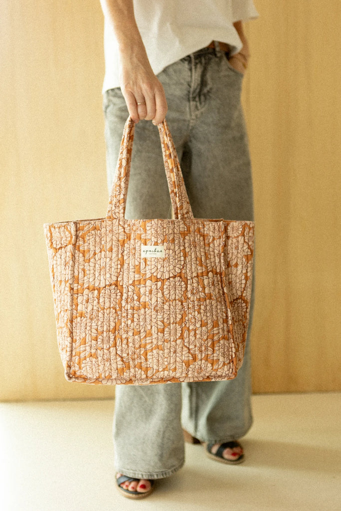 Sac Reema Flowers Camel - Apaches Collections