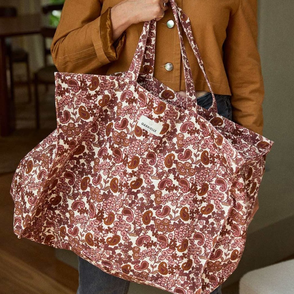 Sac Week-End Arabesque Bordeaux - Gabrielle Paris