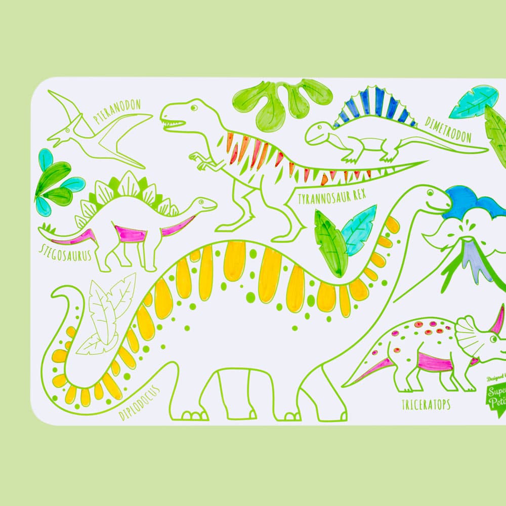 Set Silicone à Colorier Dino - Super Petit