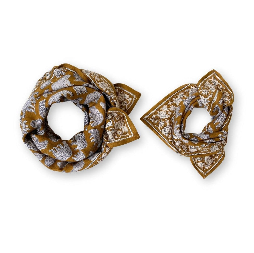 Foulard Manika Ours Tapenade - Apaches Collections