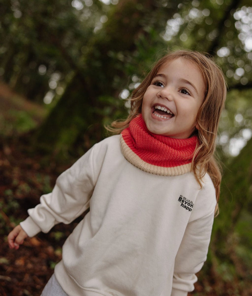 Photo de snood cocoon framboise hello hossy 2 par Les Biscottes