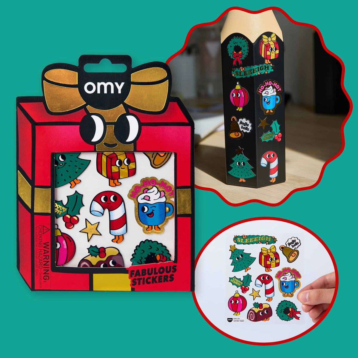 Fabulous Stickers Big Christmas - Omy