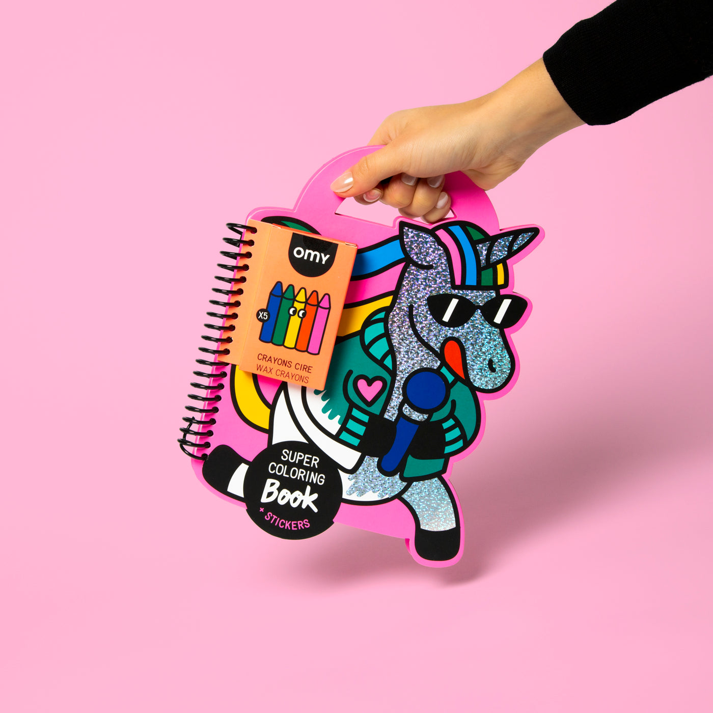 Super Coloring & Stickers Book Lily - Omy