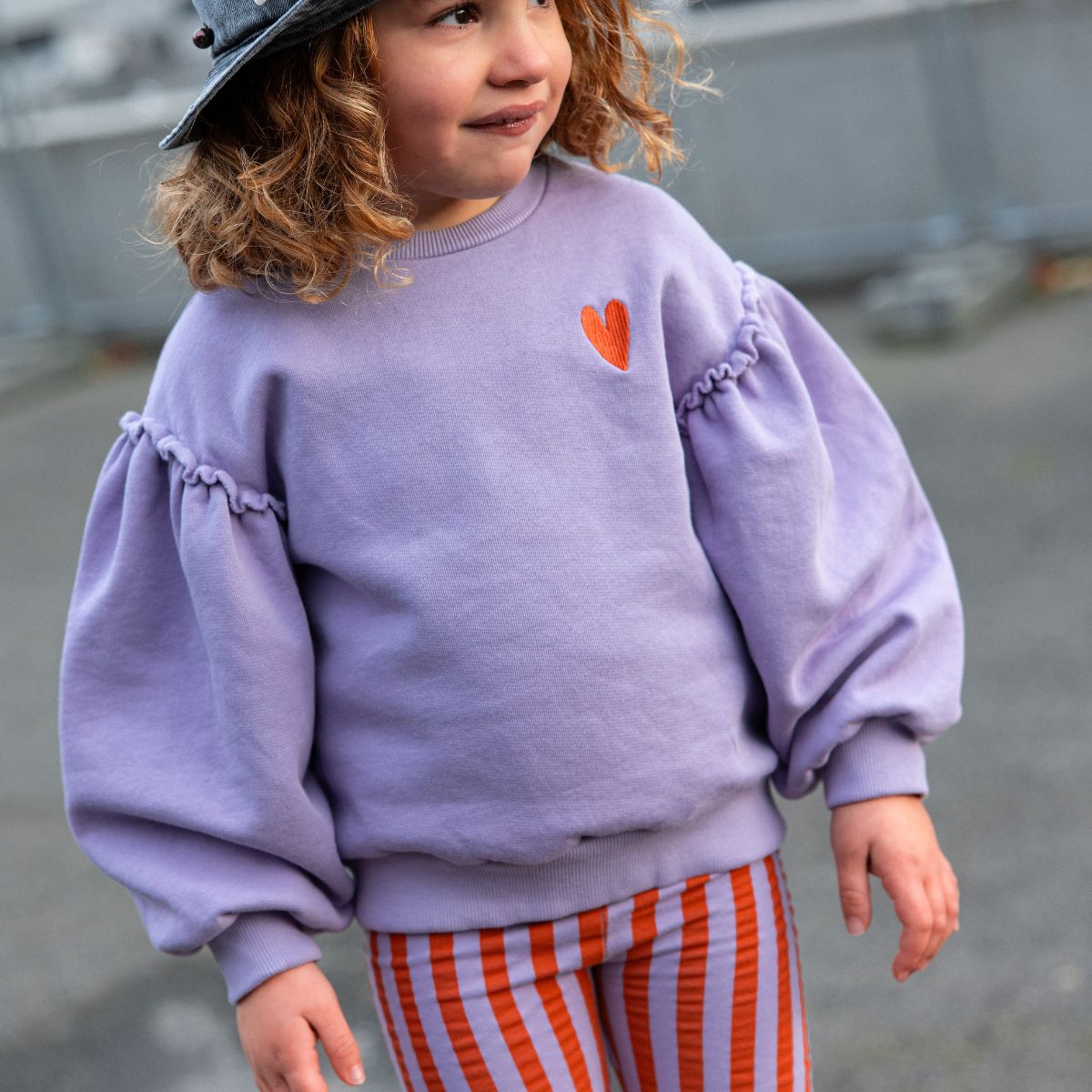 Sweat Cœur Lavande - Sproet & Sprout