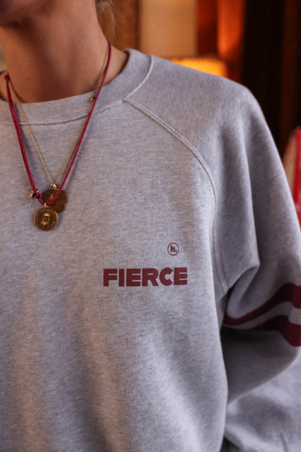Sweat Joseph Fierce Gris / Bordeaux - Hortense