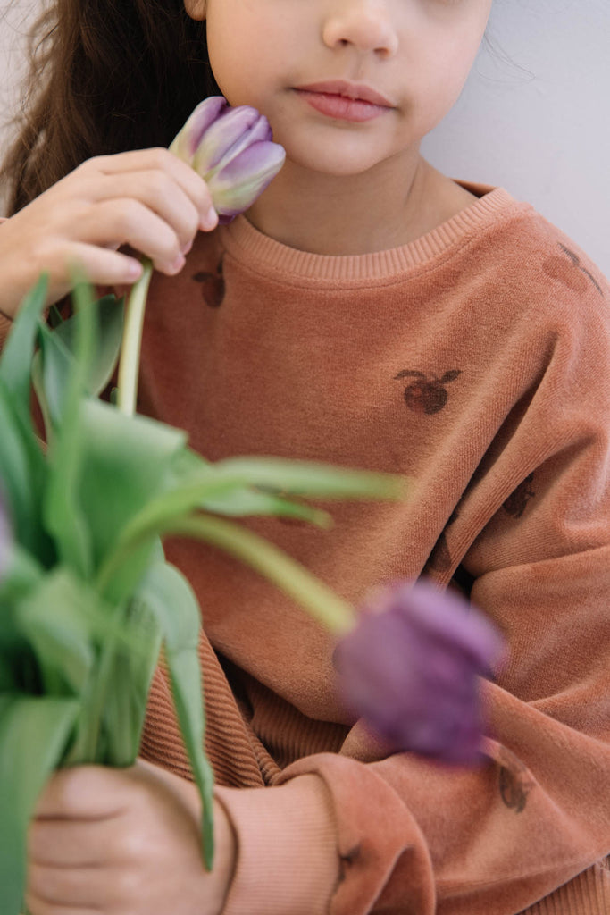 Sweatshirt Bart Vieux Rose Pommes - Studio Bohème