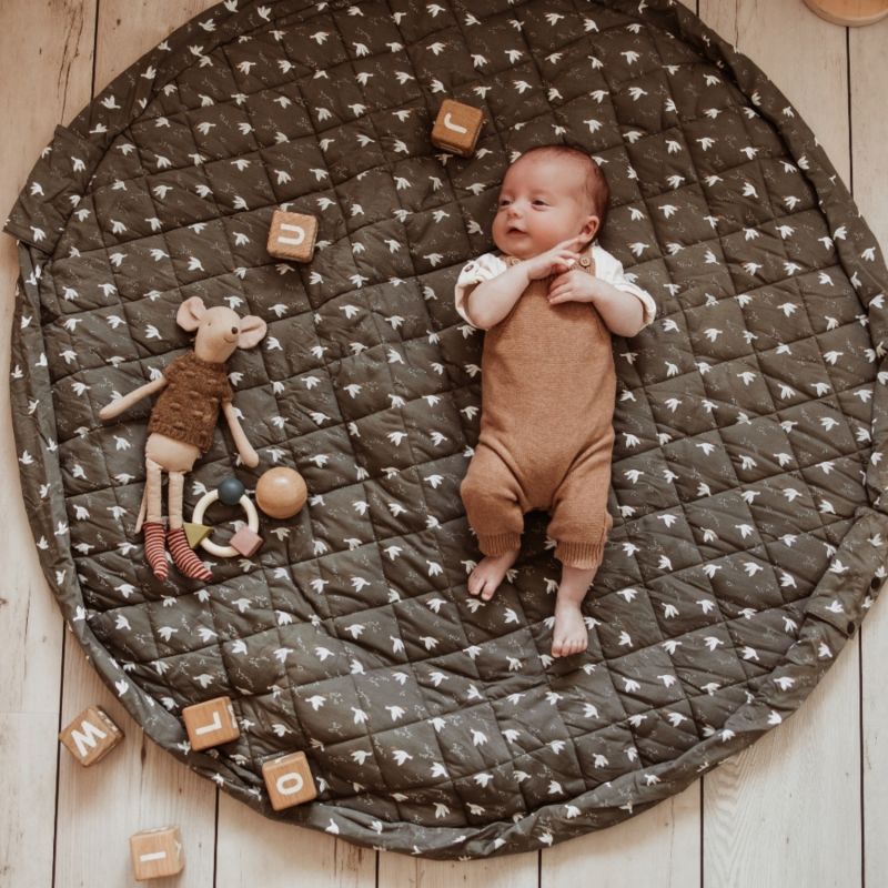Tapis d'Éveil & Sac Organic Birds - Play and Go