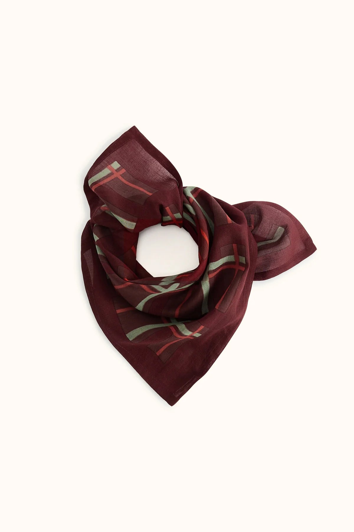 Foulard Dupitta Tartan Taupe - Apaches Collections
