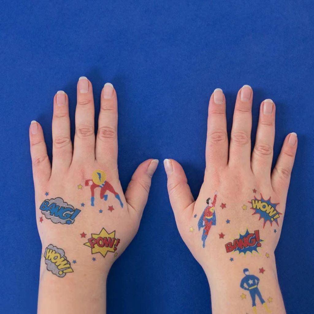 Planche de Tatouages Super-Héros - My Little Day