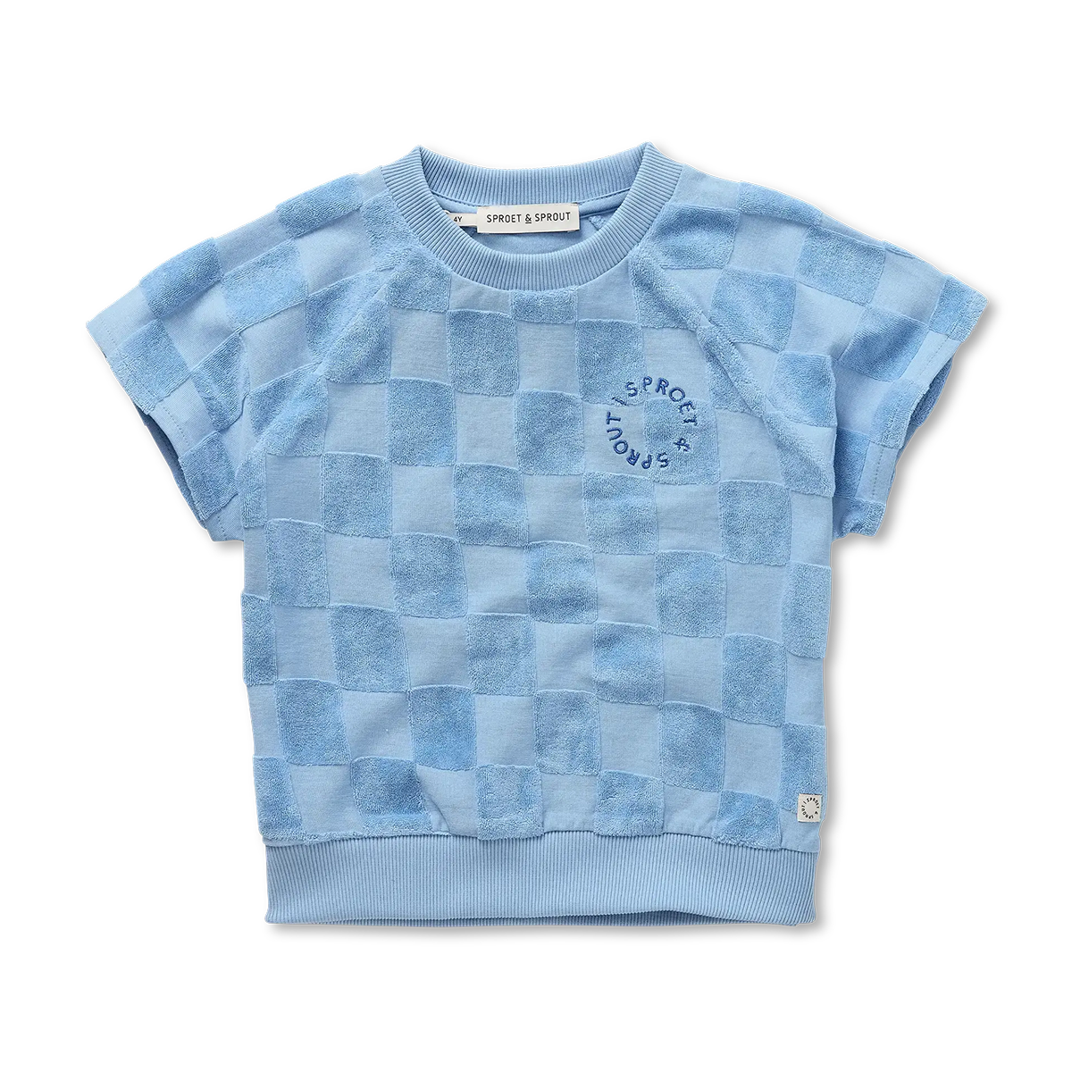 Tee-Shirt Carreaux Bleu - Sproet & Sprout