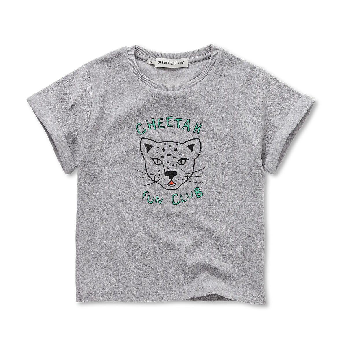 Tee-Shirt Cheetah Gris - Sproet & Sprout
