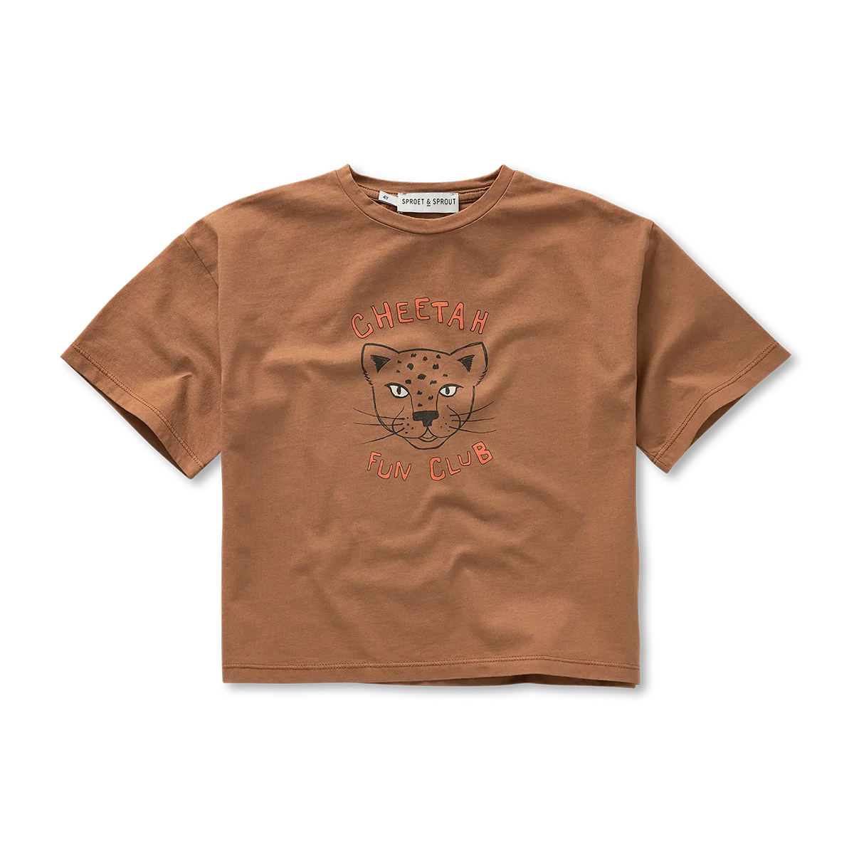 Tee-Shirt Cheetah Marron - Sproet & Sprout