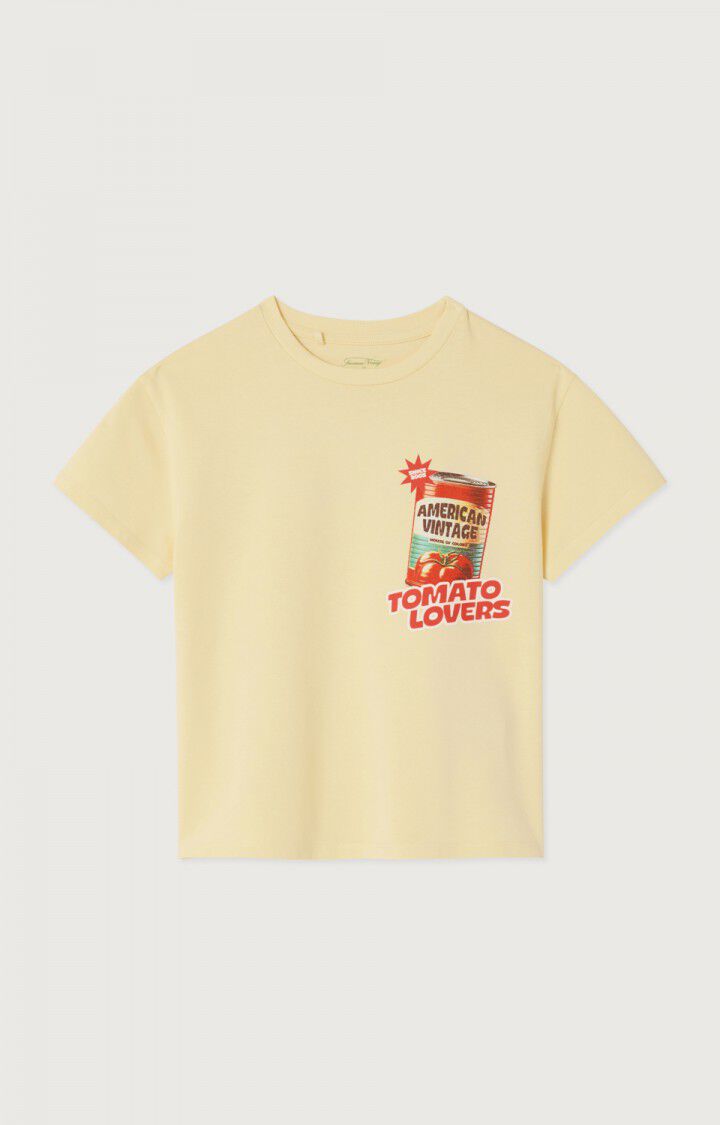 Tee-Shirt Fizvalley Kids MC Crème Anglaise - American Vintage