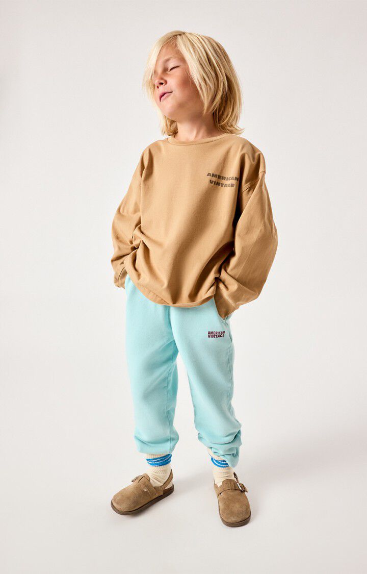 Tee-Shirt Fizvalley ML Beurre de Cacahuète - American Vintage Kids