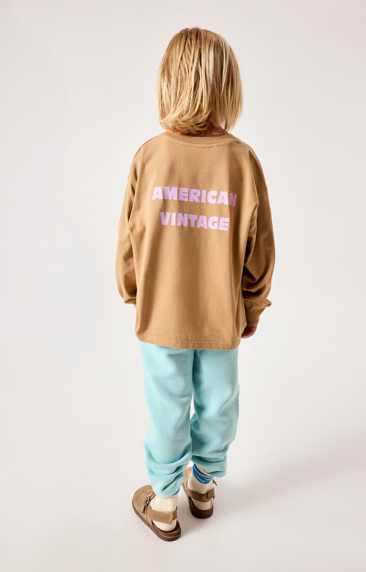 Tee-Shirt Fizvalley ML Beurre de Cacahuète - American Vintage Kids