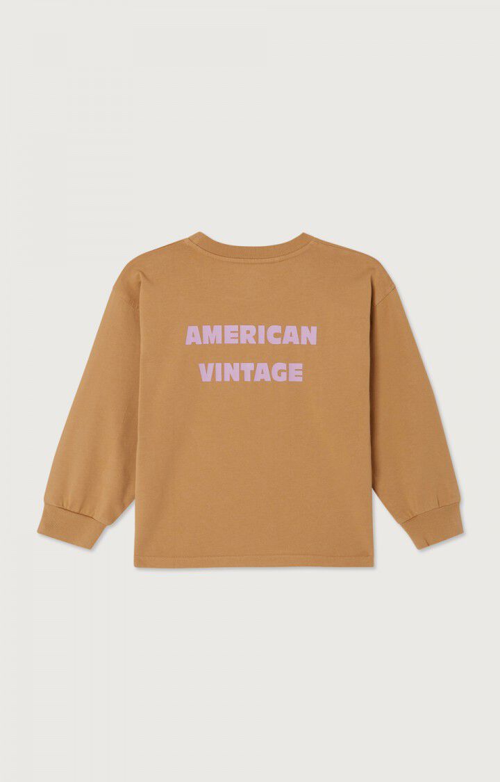 Tee-Shirt Fizvalley ML Beurre de Cacahuète - American Vintage Kids