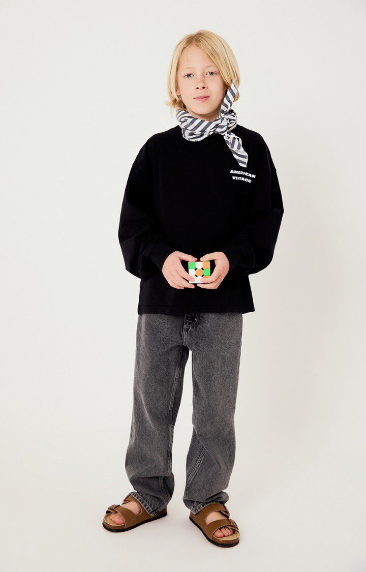 Tee-Shirt Fizvalley ML Noir - American Vintage Kids
