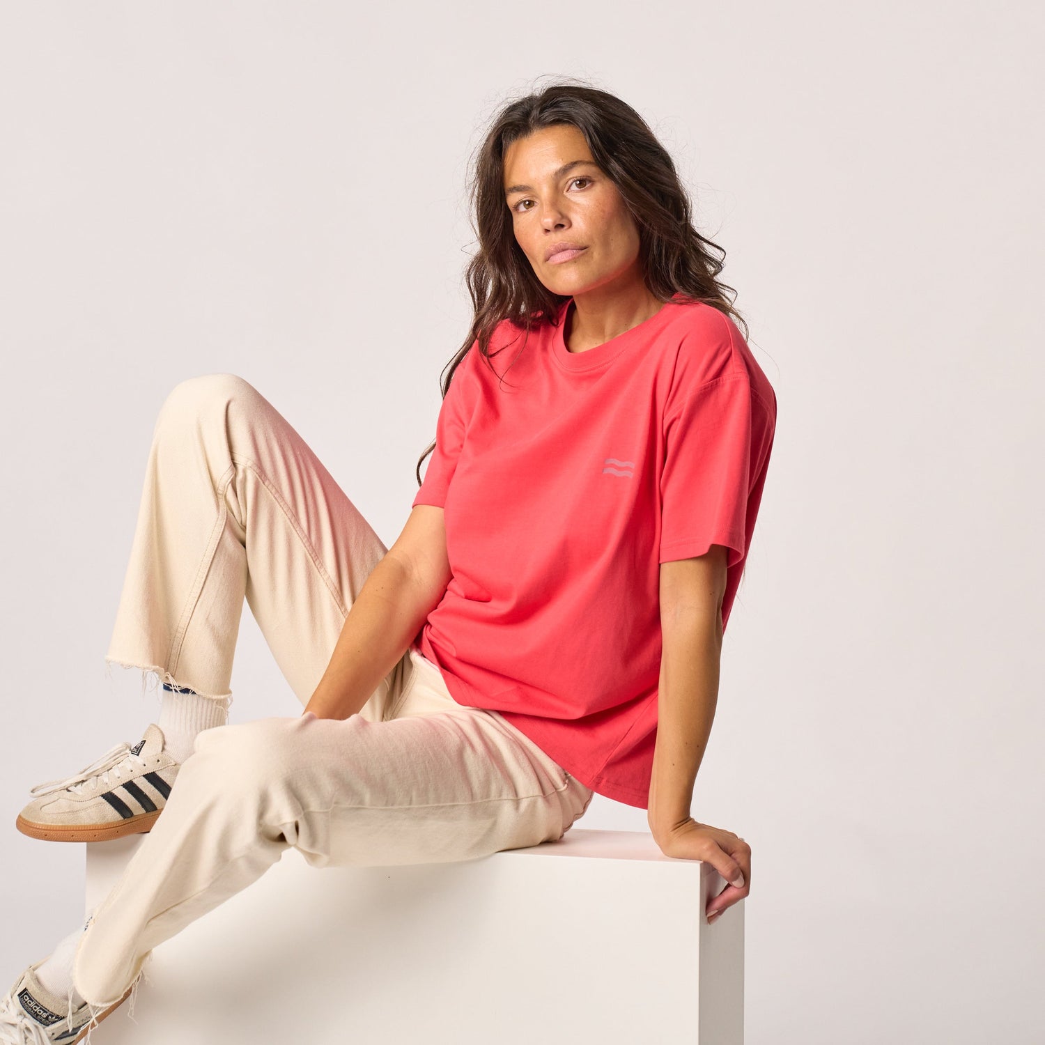 Tee-Shirt Rouge Imprimé Soleil - Billybelt