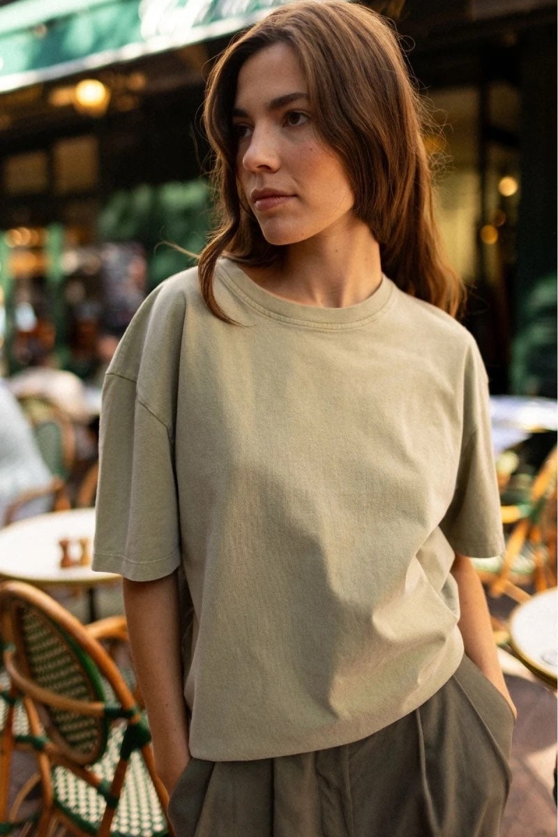 Tee-Shirt Tama Coffee Khaki - Apaches Collections