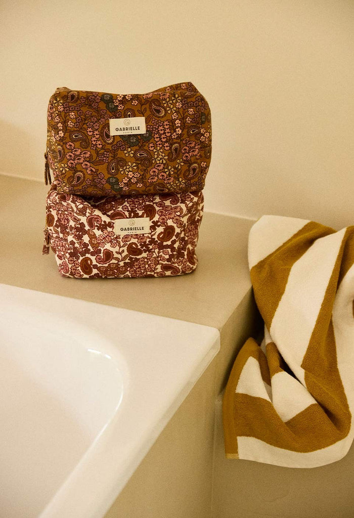 Trousse de Toilette Arabesque Ocre - Gabrielle Paris