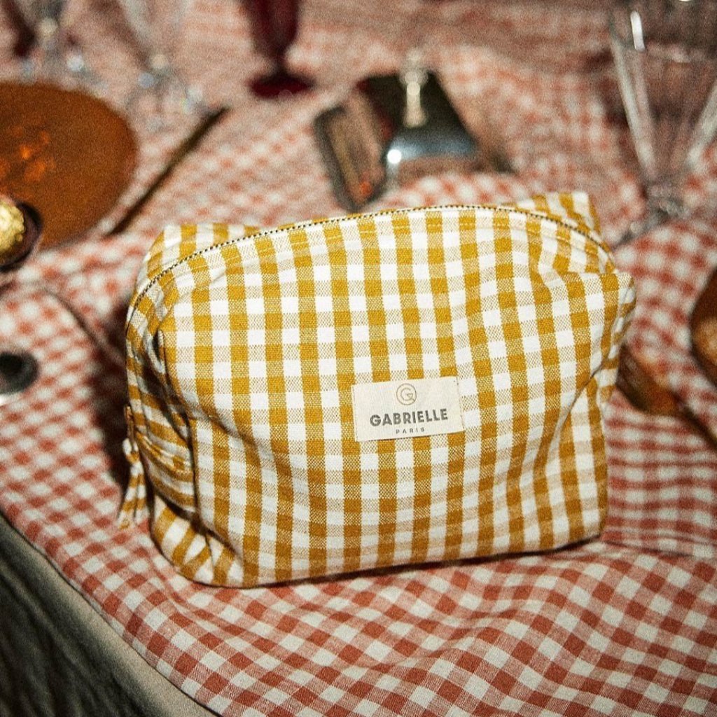 Trousse de Toilette Vichy Curry - Gabrielle Paris