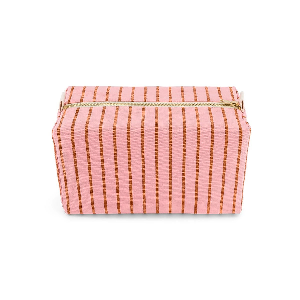 Trousse de Toilette Rayures Pecan / Strawberry - Rose In April