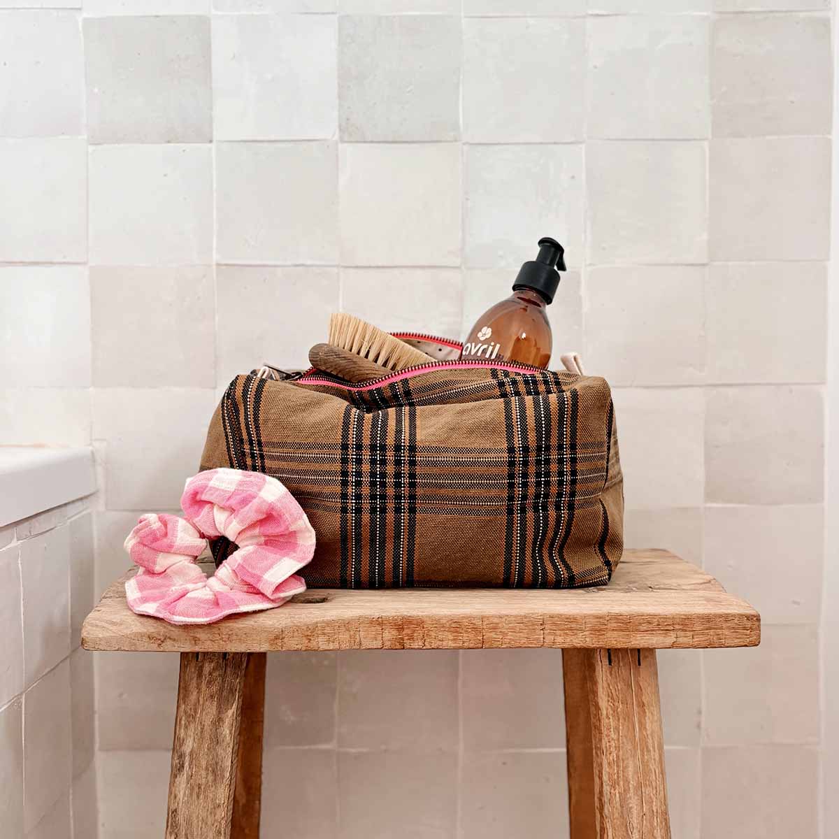 Trousse de Toilette Tartan - Rose In April