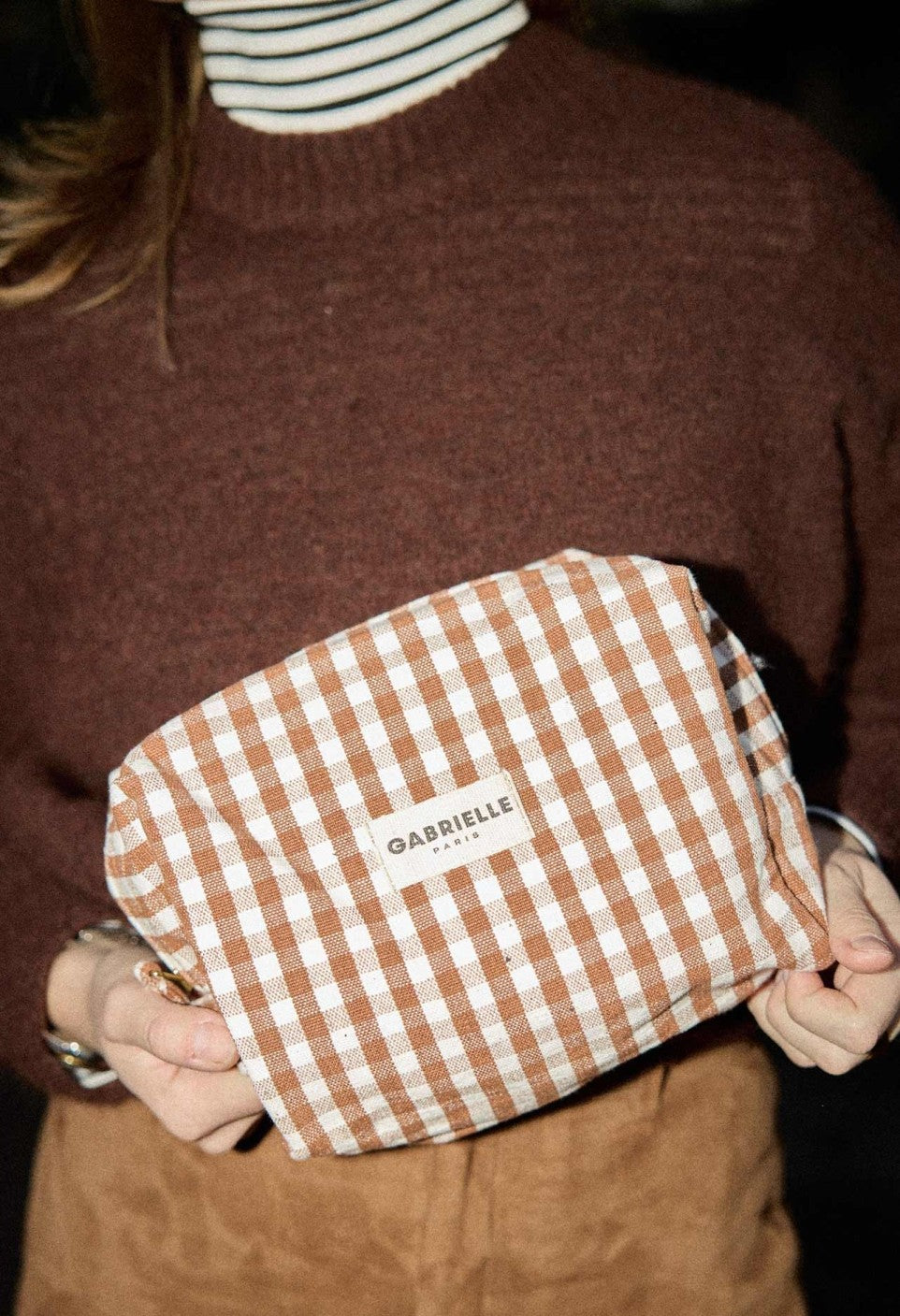 Trousse de Toilette Vichy Moka - Gabrielle Paris