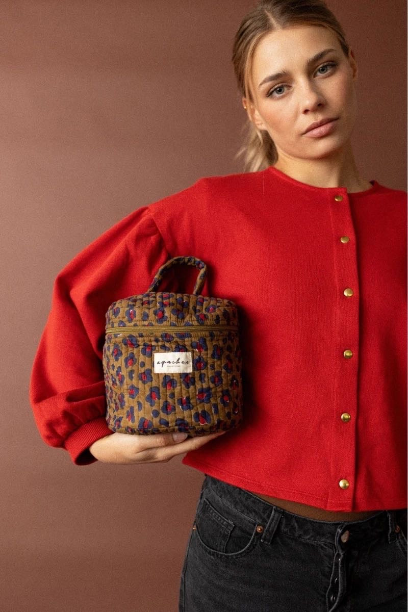 Trousse Vanity Taro Léopard Fire - Apaches Collections
