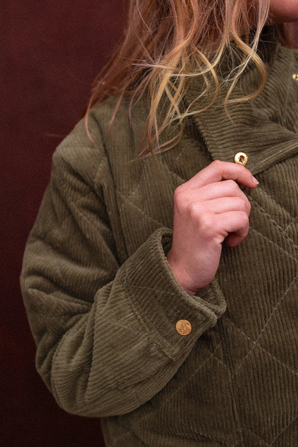 Veste Kapuro Velours Côtelé Fougere - Apaches Collections