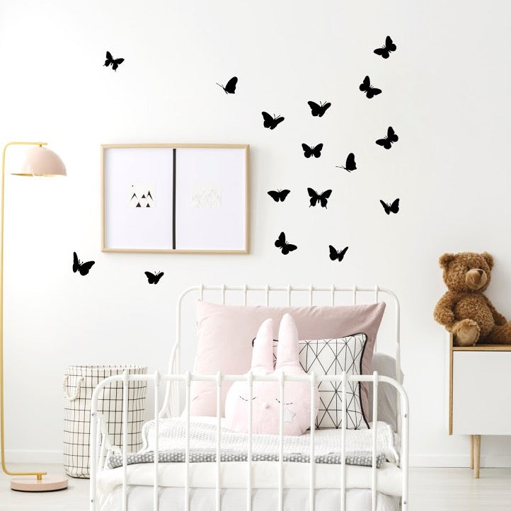 Stickers Muraux Papillons noir – Les Biscottes