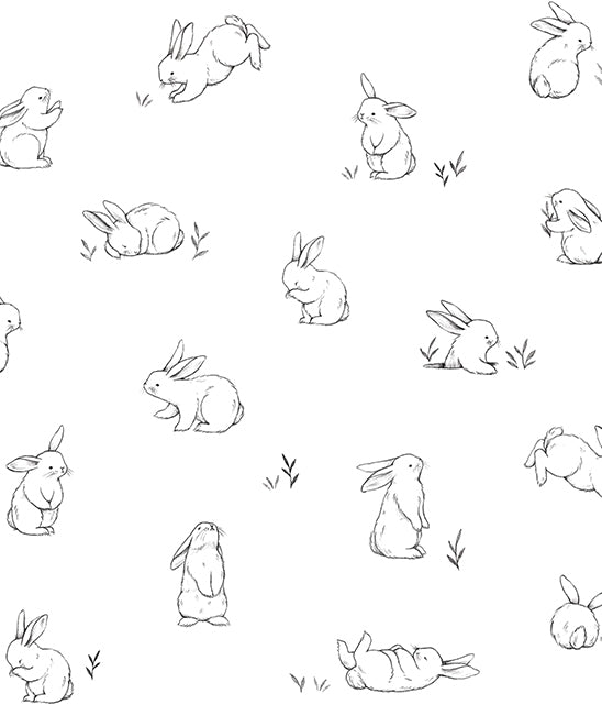papier peint avec des lapins 