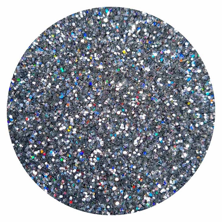 Photo de paillettes holo argent sisi par Les Biscottes