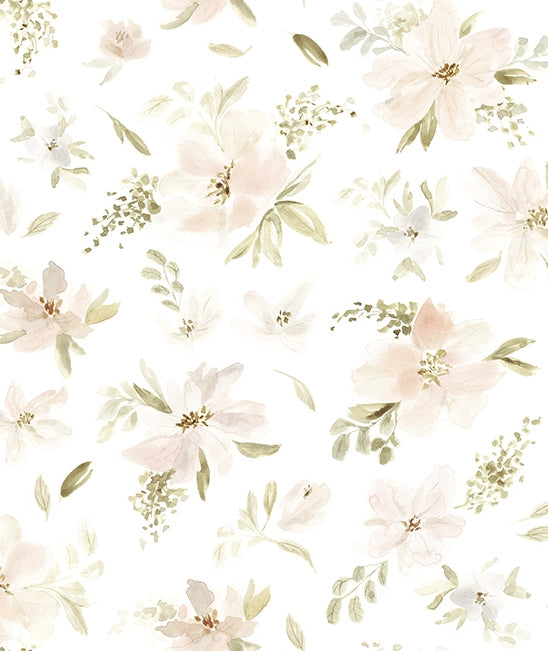 Photo de papier peint classique romantique fleurs deco lilipinso h0580 par Les Biscottes