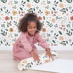 Photo de papier peint fleurs feuilles lilipinso 1 par Les Biscottes