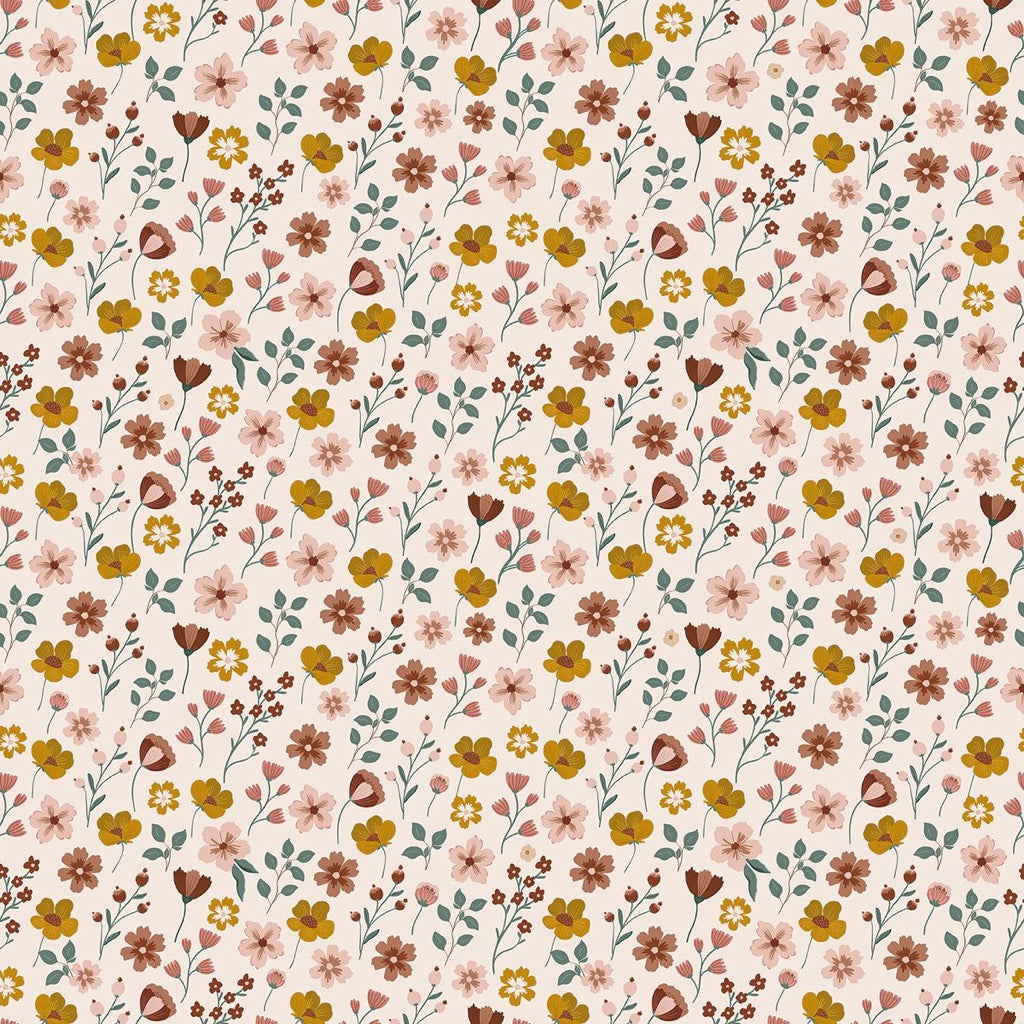 Photo de papier peint fleurs sur tige rose lilipinso par Les Biscottes