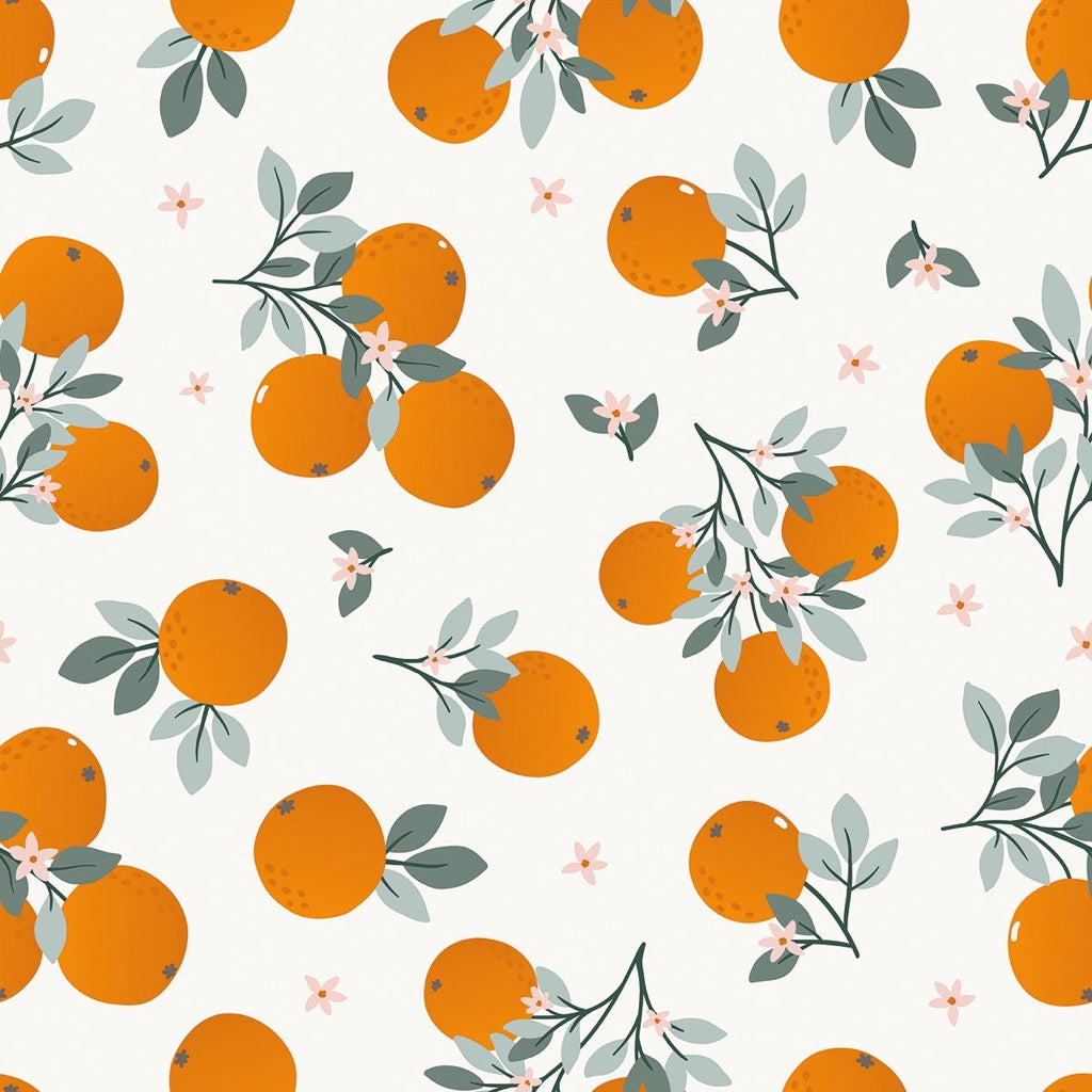 Papier Peint Louise Oranges - Lilipinso