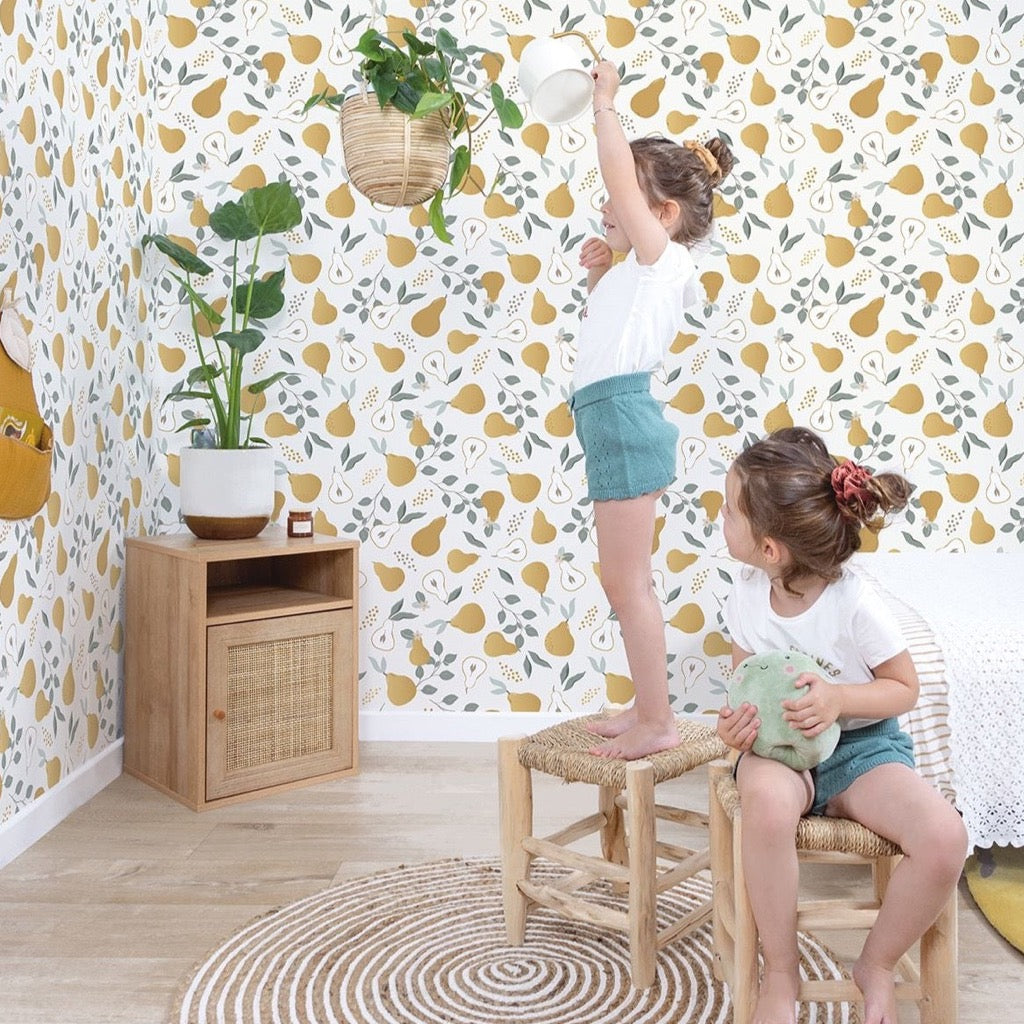 Photo de papier peint poires lilipinso 1 par Les Biscottes