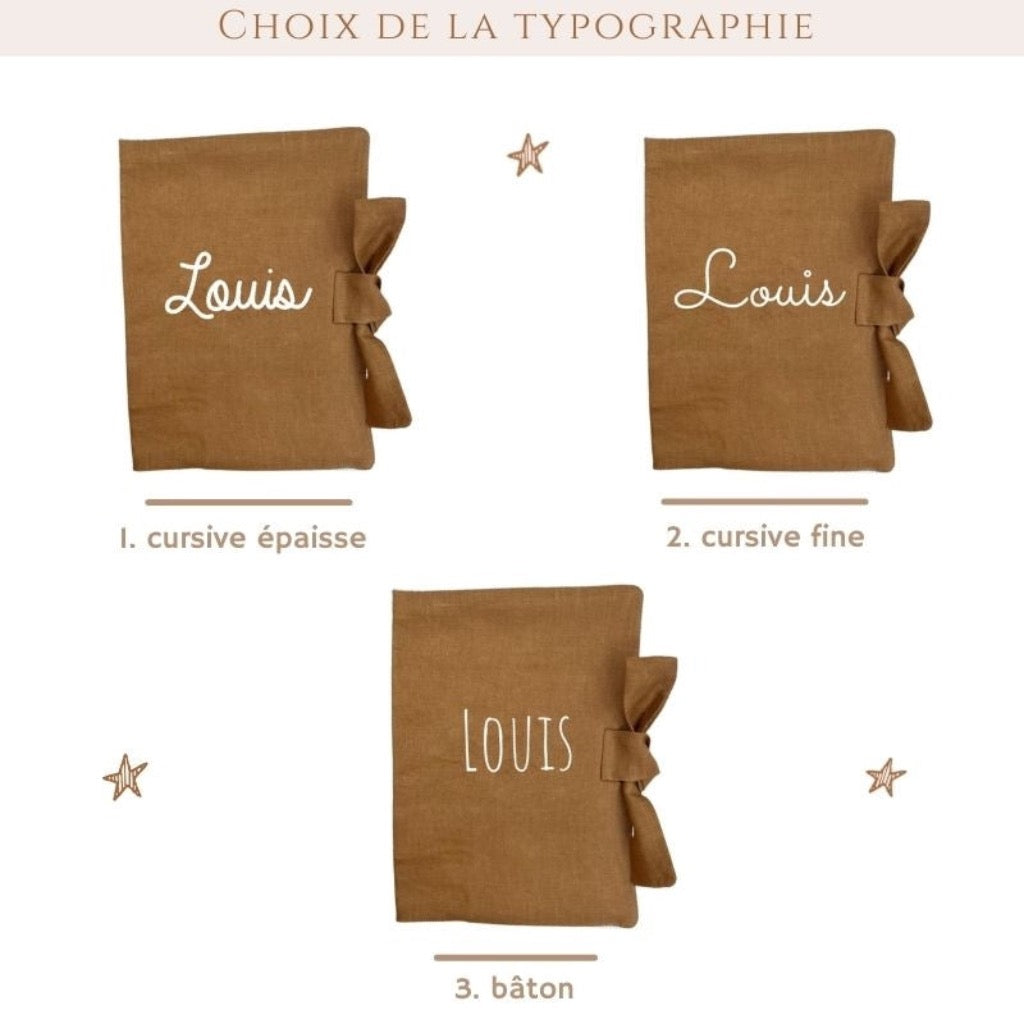 Photo de protege carnet de sante terracotta par Les Biscottes