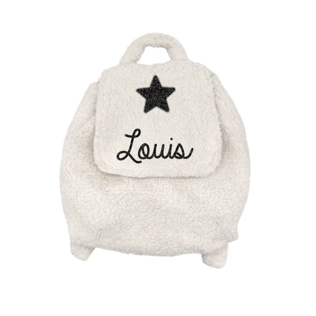 Photo de sac a dos double gaze de coton sherpa par Les Biscottes