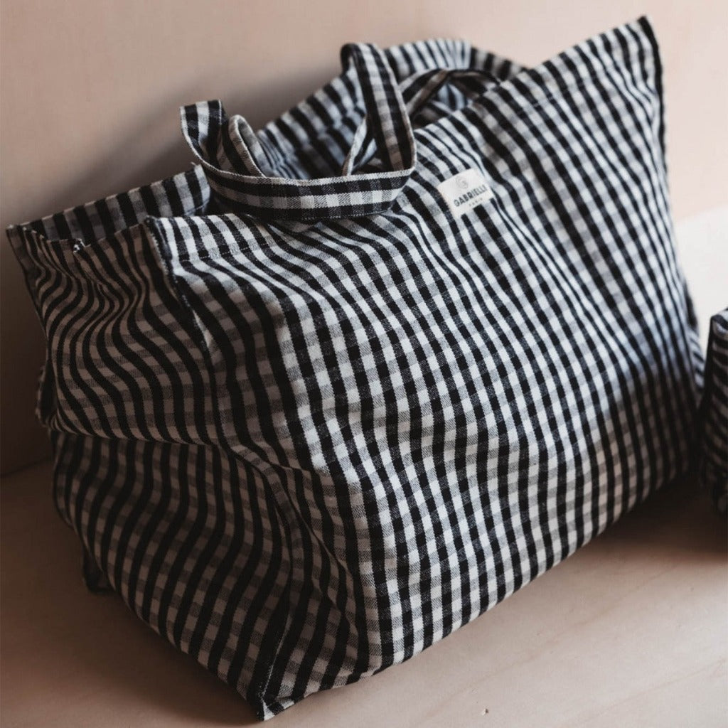 Photo de sac week end vichy black 2 par Les Biscottes