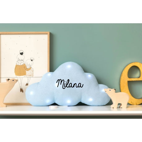 Photo de veilleuse musicale nuage paillettes bleues par Les Biscottes